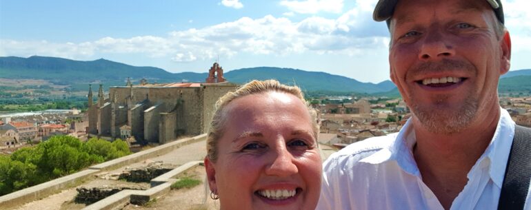 Selfie at Montblanc, Spain