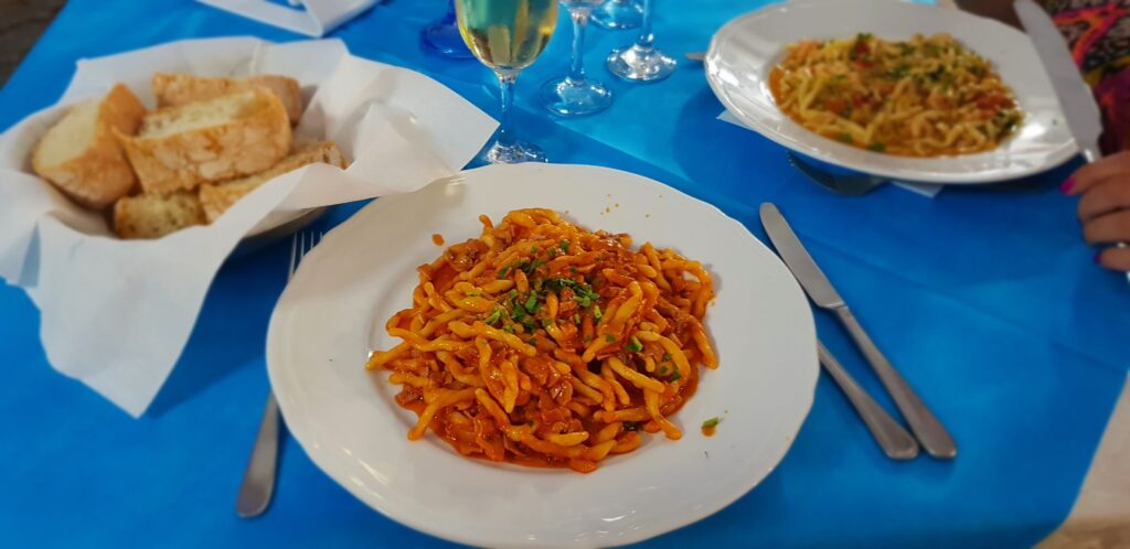 Ristorante L'Angelo Verde, Pietrenere, Italy. Small unknown restaurant with excellent food.