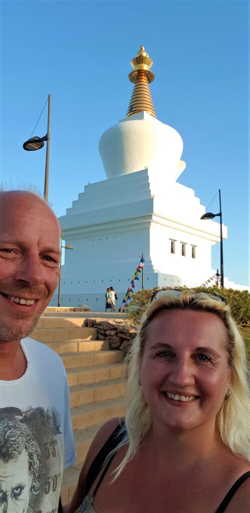 Europes largest Stupa (Buddhist temple). Benalmadena, Spain