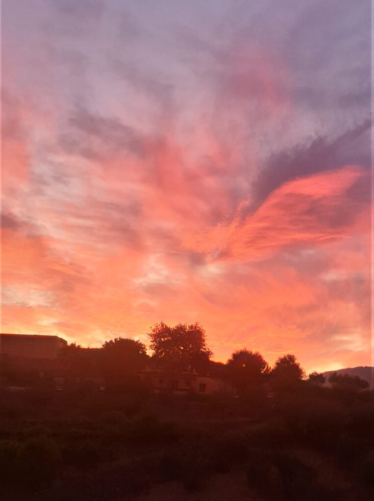Sunset over Mijas, Spain. Just amazing.