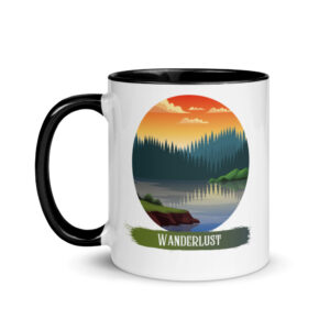 Wanderlust Red sky Mug with Color Inside