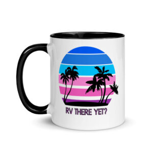 RV there yet Retro 80's Purple Mug with Color Inside