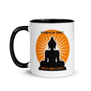 My home is an RV Retro Mug with Color Inside