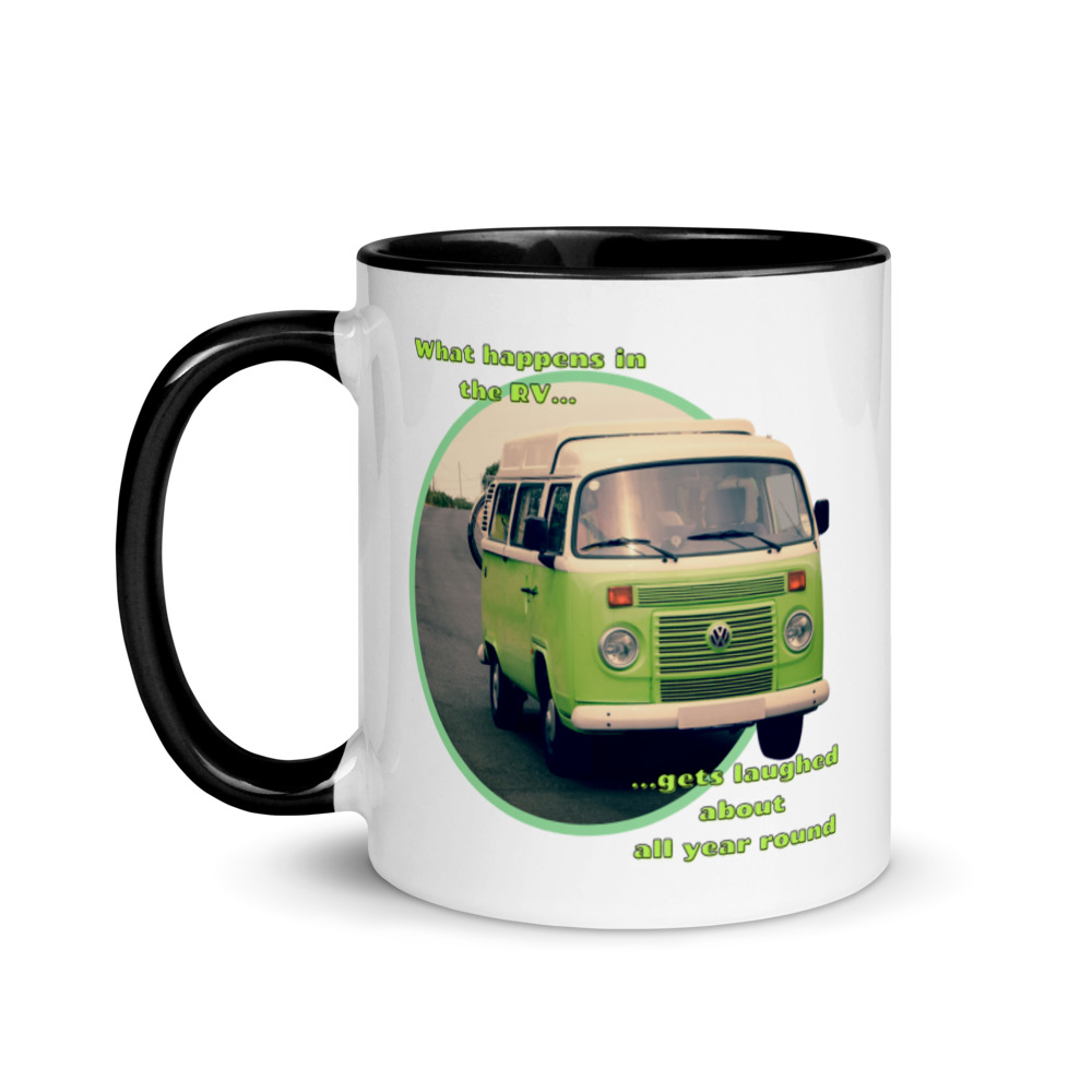 What happens in the RV Retro Mug with Color Inside