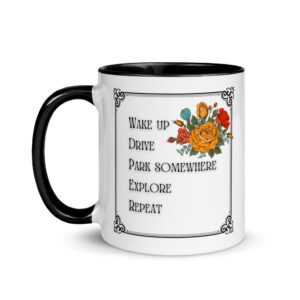 To-do Vintage Flovers Mug with Color Inside