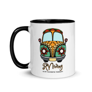 Retro RV therapy Mug with Color Inside