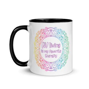 Mandala RV therapy Mug with Color Inside