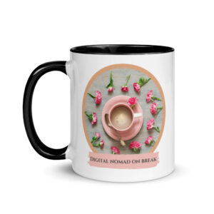 DN on break 4 Mug with Color Inside