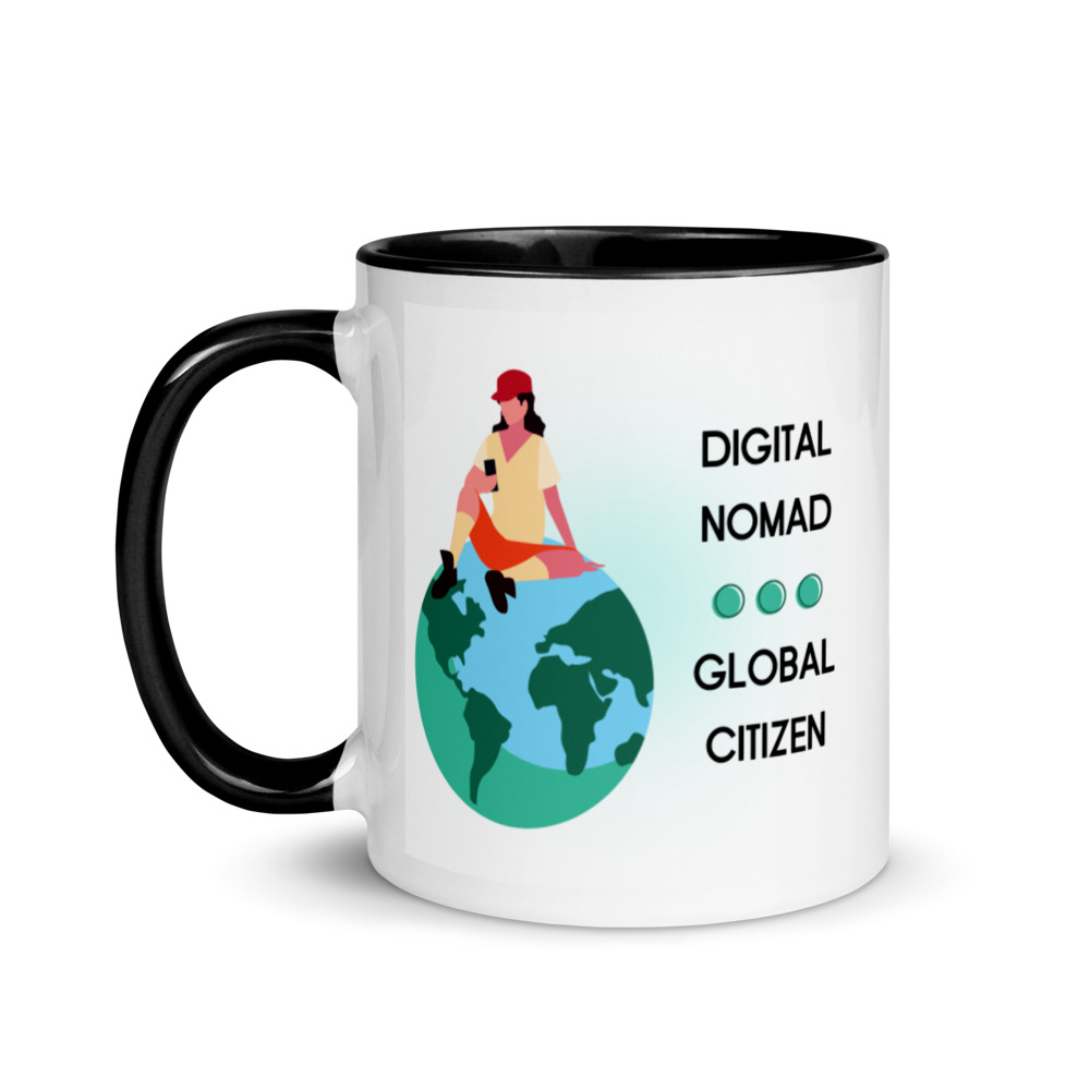 Digital Nomad Global Citizen Sitting on Earth 2 - Billede 2