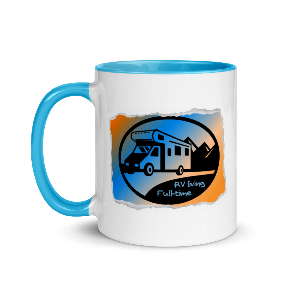 RV living full-time Retro Mug with Color Inside - Billede 4