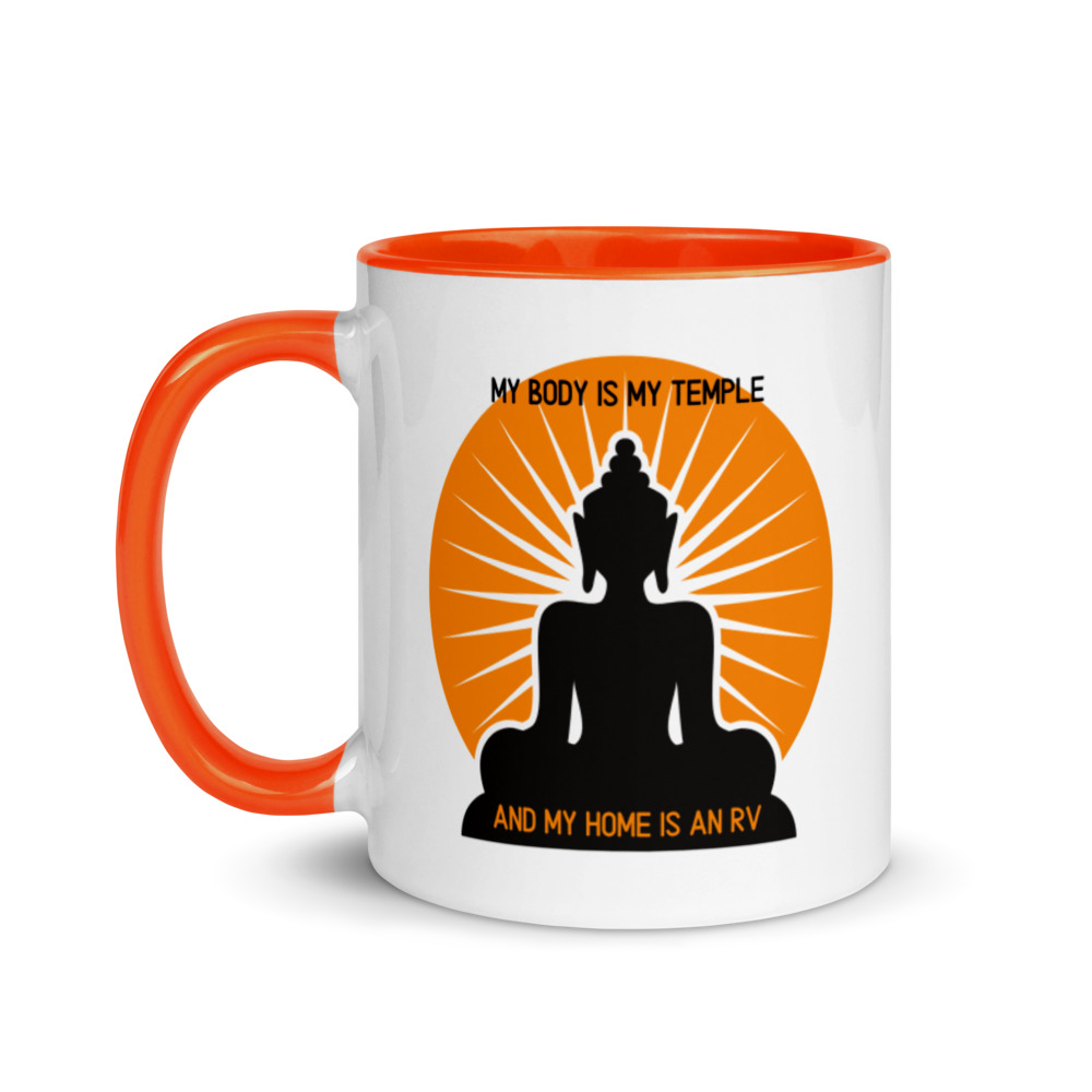 My home is an RV Retro Mug with Color Inside - Billede 3