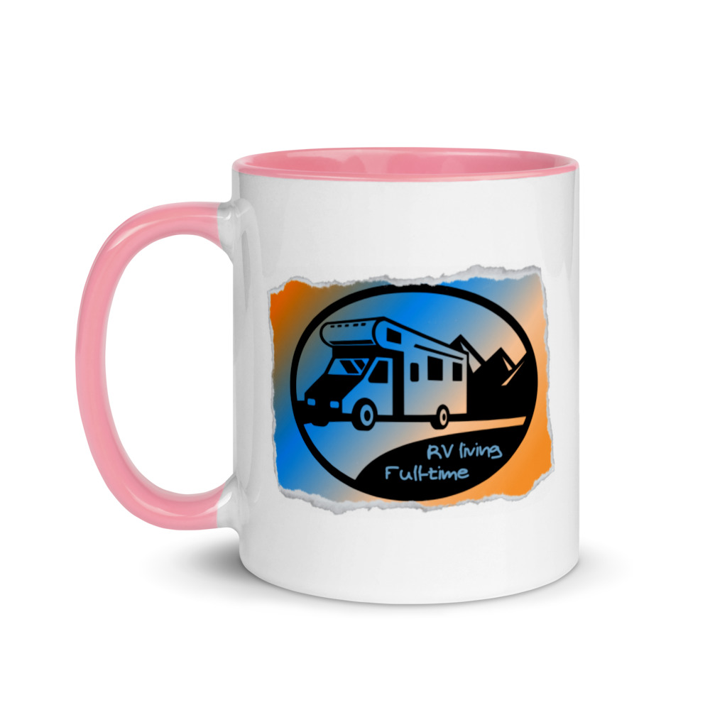 RV living full-time Retro Mug with Color Inside - Billede 5