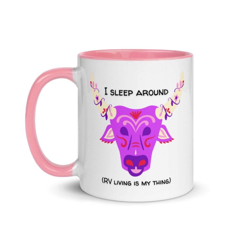 I sleep around Purple Mug with Color Inside - Billede 5