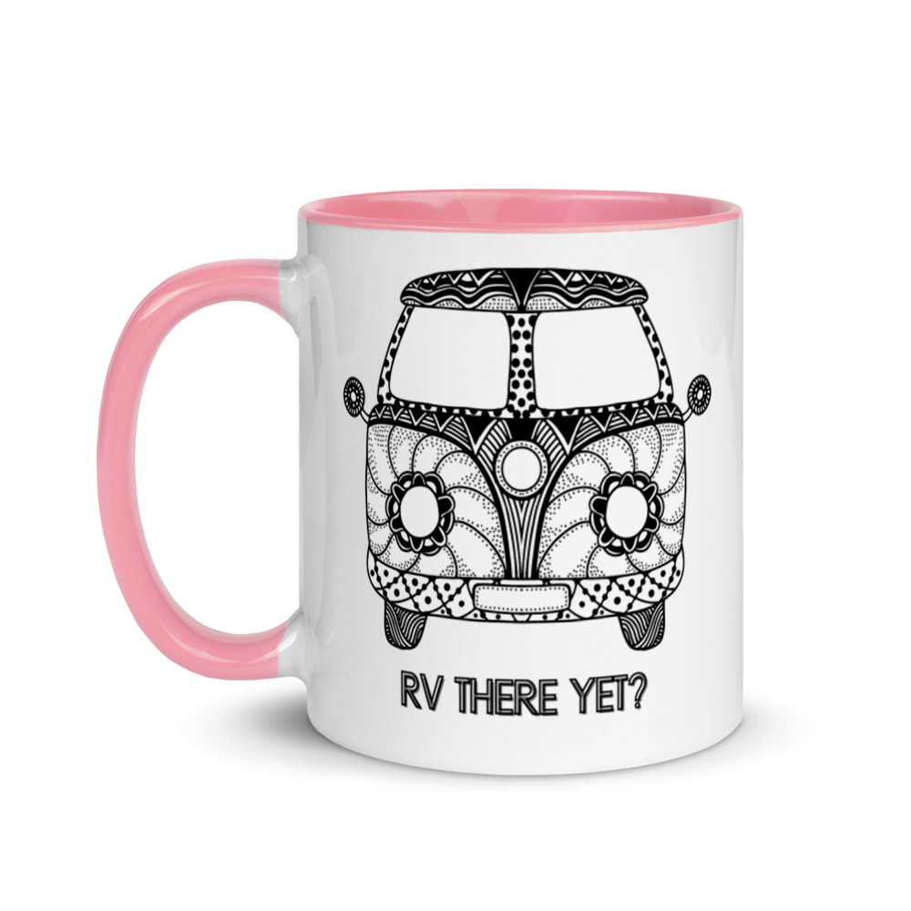 RV there yet? Retro B&W Mug with Color Inside - Billede 5