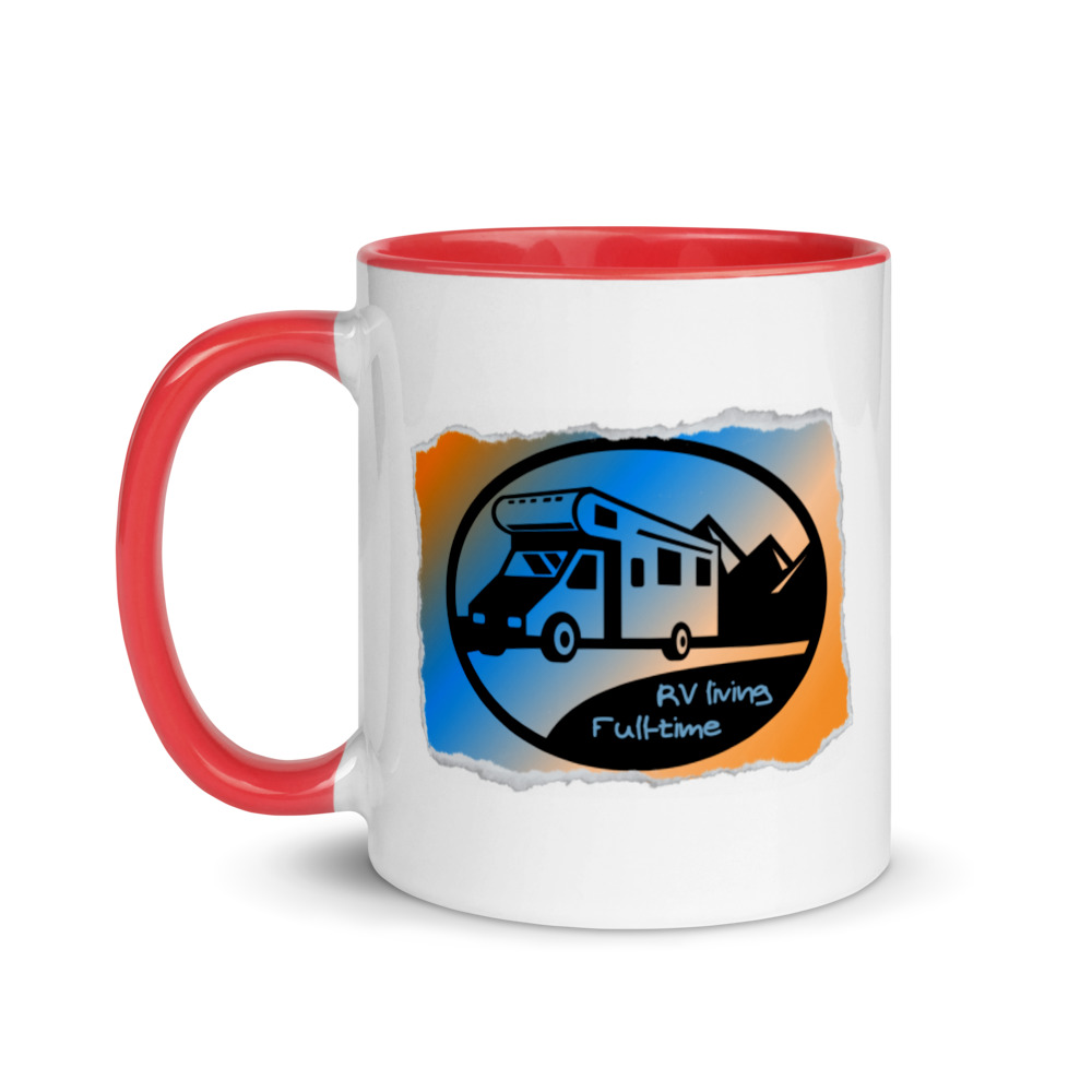 RV living full-time Retro Mug with Color Inside - Billede 2