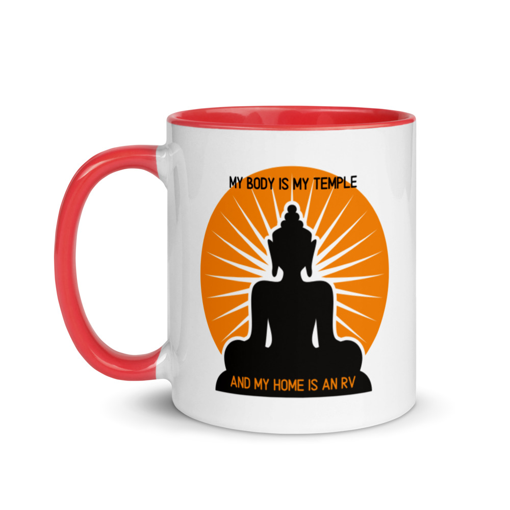 My home is an RV Retro Mug with Color Inside - Billede 2