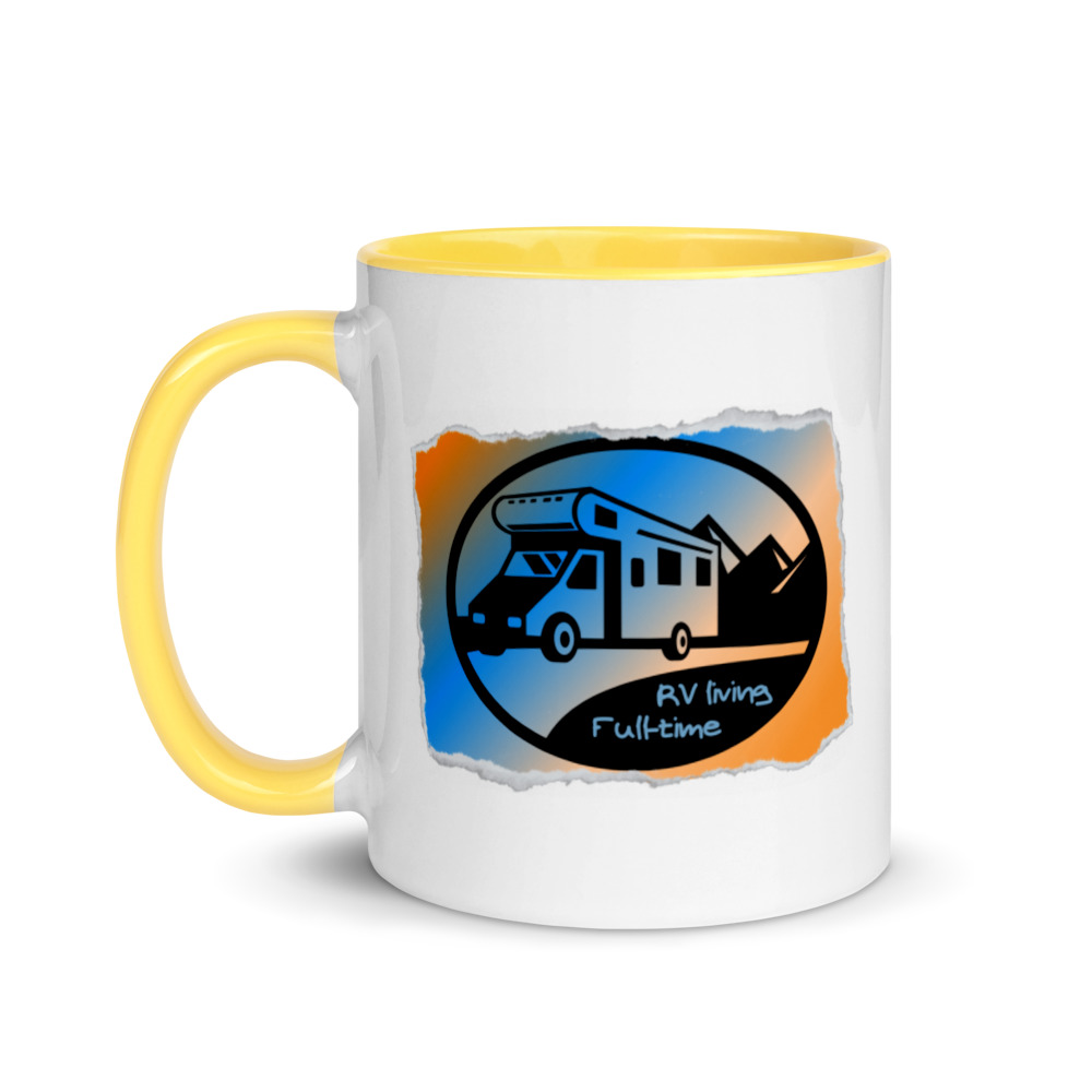 RV living full-time Retro Mug with Color Inside - Billede 6