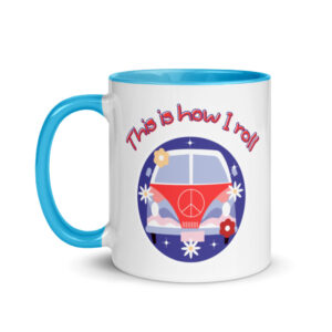 This is how I roll Retro mug with Color Inside