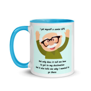 Senior GPS mug with Color Inside