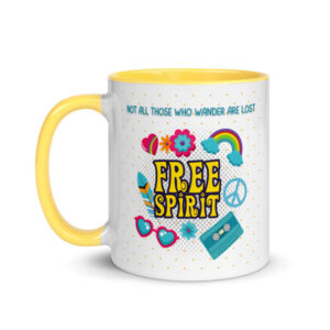 Not all those who wander mug with Color Inside