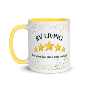 More than five stars mug with Color Inside