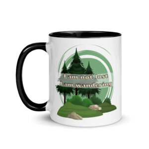 I am not lost 3 - Mug with Color Inside