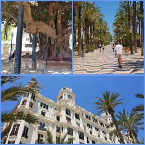 Alicante i autocamper promenade